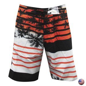 NWT PALMS SUMMER SURF BEACH MEN'S SWIMWEAR TRUNKS SLIM FIT BOARD SHORTS SIZE S
